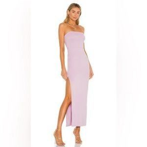 Revolve NBD Dream Gown Lilac Purple Strapless Maxi Dress, Size Medium